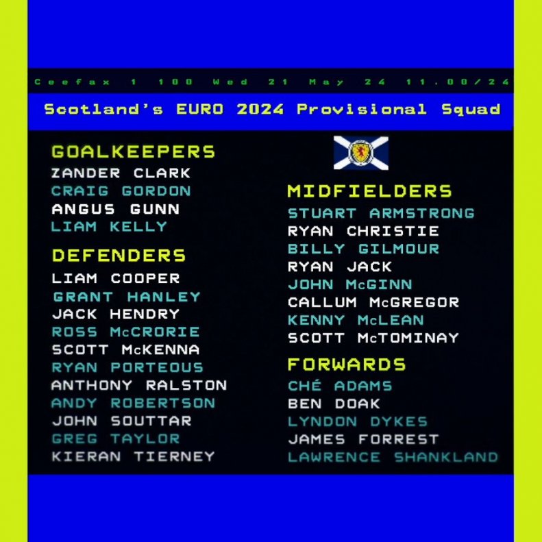 به رهبری رابرتسون و مک‌تامینی / فهرست اسکاتلند برای حضور در یورو 2024 3