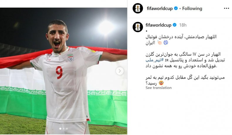 عکس اللهیار صیادمنش در جام جهانی 2
