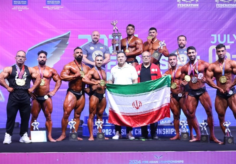 17 مدال برای ایران در روز نخست پرورش اندام قهرمانی آسیا