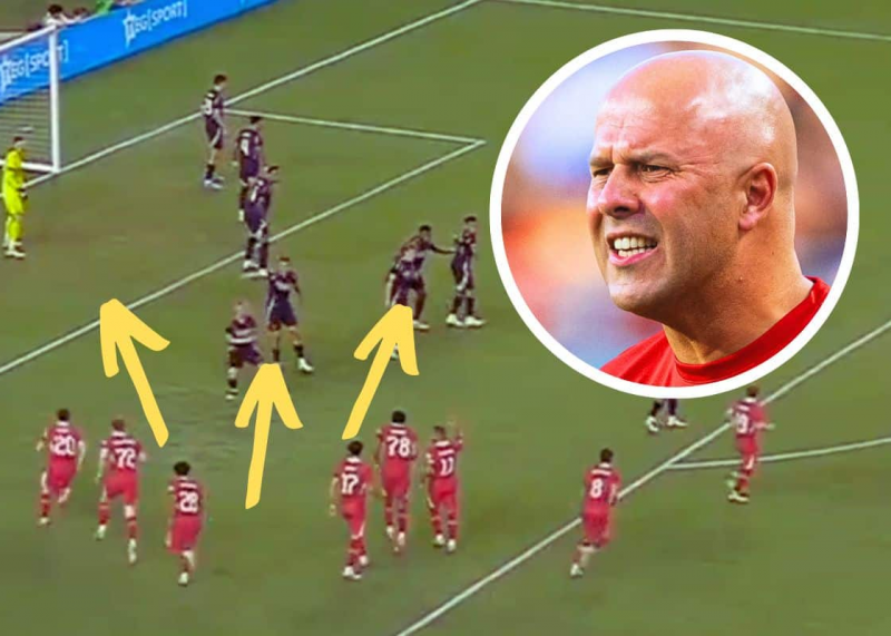 کرنرهای جدید لیورپول با تاکتیک فوتبال آمریکایی!