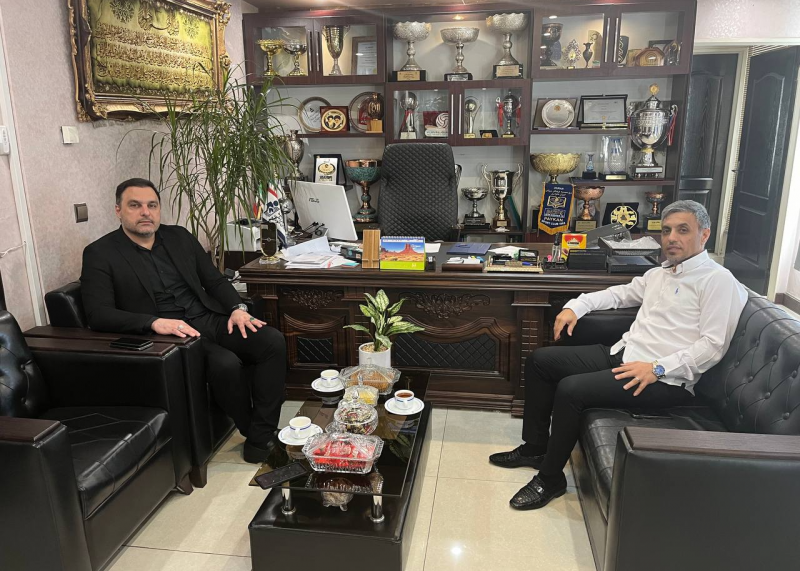 دو همبازی قدیمی در پستهای پرچالش؛ / ملاقات مدیران عامل دو باشگاه خودروساز (عکس)