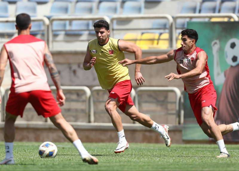 چهره جدی سعید مهری در اولین تمرین با پرسپولیس