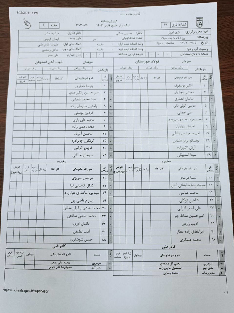 سلیمانی روی نیمکت / یحیی بازیکن جنجالی را بازی نداد 2