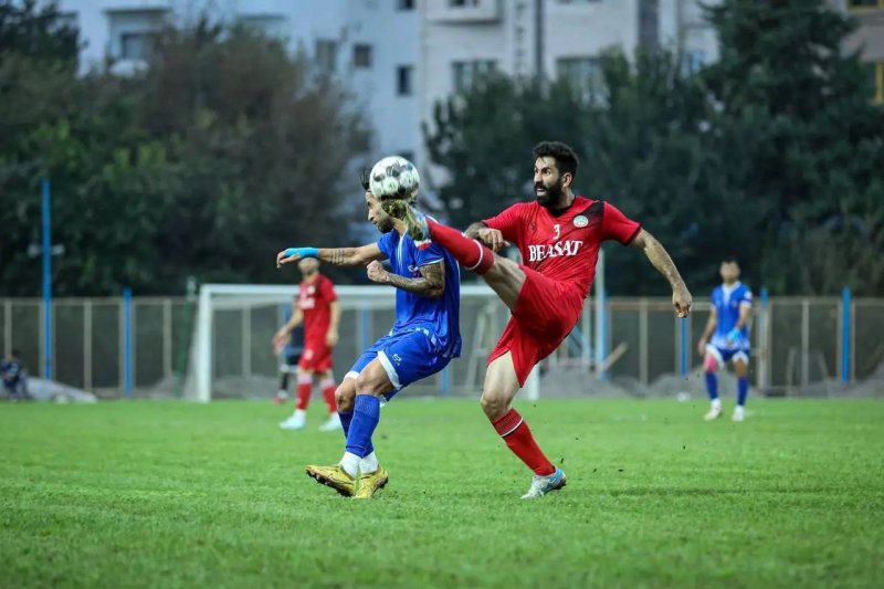 بعثت کرمانشاه 2 - نفت آبادان صفر / لیگ یک / یکه‌تازی علی نظر با سرطلایی لیگ یک!