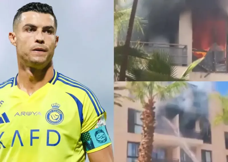 حادثه ترسناک: هتل رونالدو آتش گرفت!