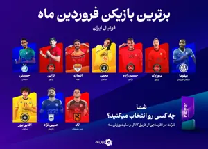 نظرسنجی: انتخاب بهترین بازیکن ماه ایران