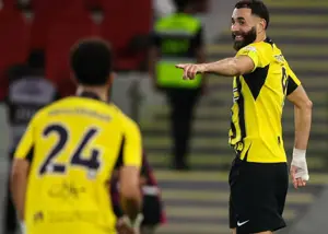 بنزما الاتحاد را به یک‌قدمی قهرمانی رساند