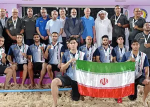 ساحلی‌بازان هندبال ایران نقره‌ای شدند