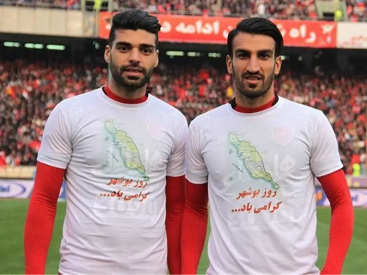پدران دو ستاره مشهور پرسپولیس در لباس آبی