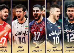 پنج نامزد عنوان مرد سال والیبال ایران