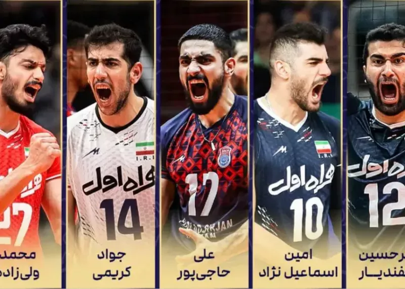 پنج نامزد عنوان مرد سال والیبال ایران