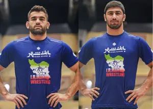 دو کشتی‌گیر سوختند، دو نفر طلایی شدند