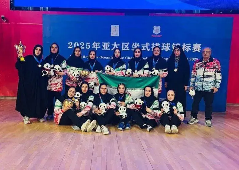 بازوبند مشکی بانوان والیبالیست برای ایران