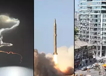 برخورد موشک ایرانی با ساختمان تجارت جهانی الماس!