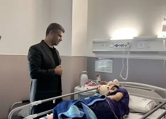عیادت هادی ساعی از دختر مجروح تکواندوکار