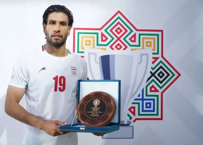 بهترین بازیکن زمین در اولین بازی برای ایران