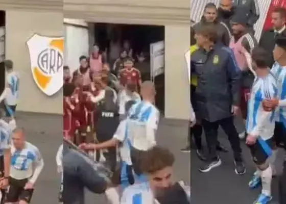 درگیری در تونل: مسی رفت ستاره ونزوئلا را بزند!