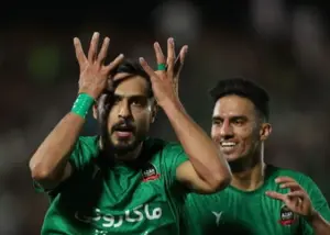 خوشحالی خاص پس از گلزنی به استقلال (عکس)
