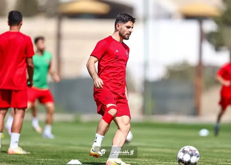 بازگشت یک مصدوم به تمرینات پرسپولیس