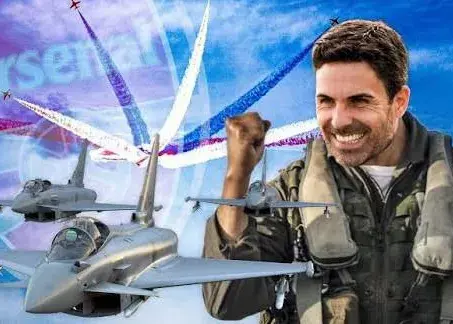 آرتتا خلبانان جنگنده را به تمرین آرسنال می‌برد!