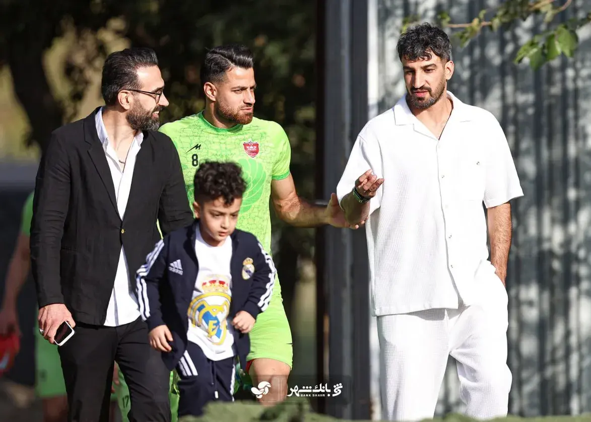 حسین ماهینی میهمان ویژه تمرین پرسپولیس