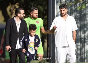 حسین ماهینی میهمان ویژه تمرین پرسپولیس