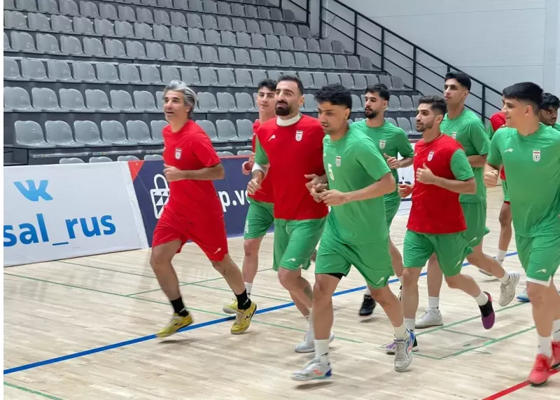 آخرین تمرین سالنی‌بازان ایران پیش از دیدار با روسیه