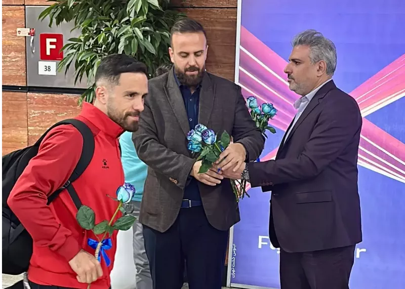حریف اردنی استقلال وارد تهران شد (عکس)