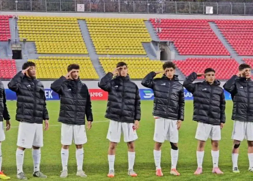 سلام نظامی نوجوانان ایران در بازی مقابل میزبان