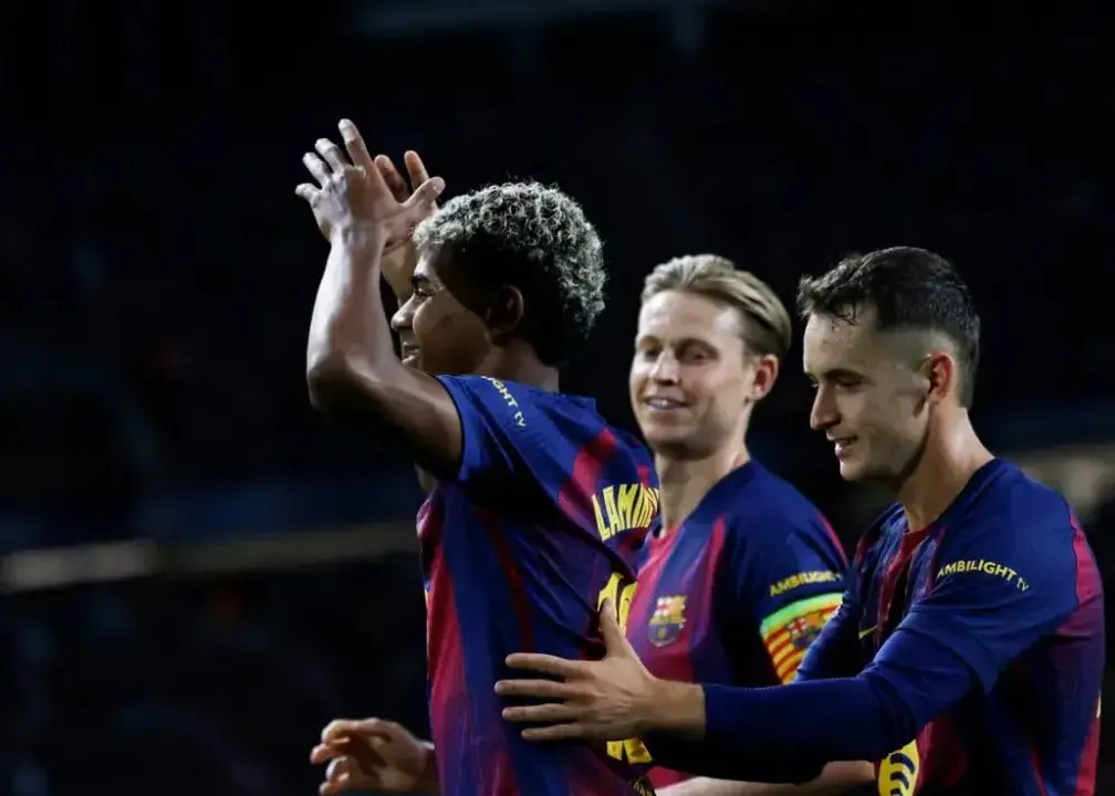 بارسا 6-1 المپیاکوس: طوفان جوان‌ها در شب پرحاشیه
