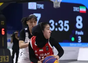 صعود دختران بسکتبال ایران به یک چهارم نهایی