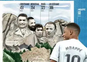 391 گل تا بزرگترین رکورد تاریخ رئال