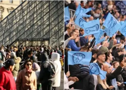 دستگیری یکی از سارقان لوور هنگام تماشای فوتبال