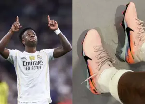 هدیه خاص خواهر ریس جیمز به وینیسیوس (عکس)