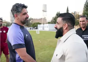 دیدار هادی چوپان با شاگردان پیروز قربانی (عکس)