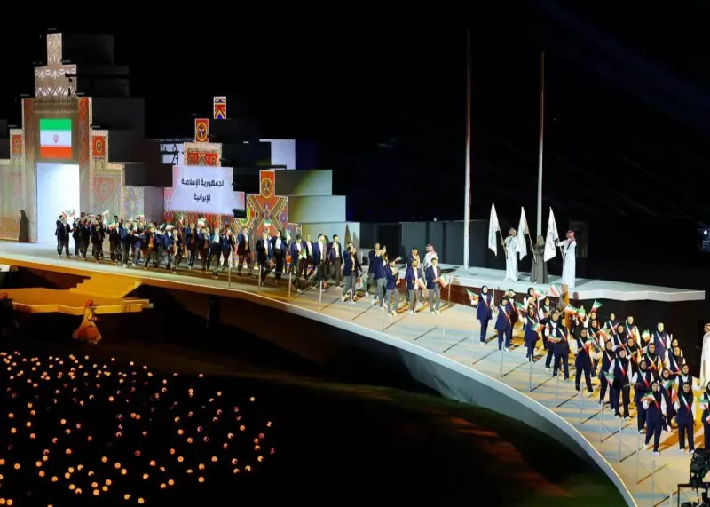 افتتاح بازی های ریاض ۲۰۲۵ با فنجان و شتر