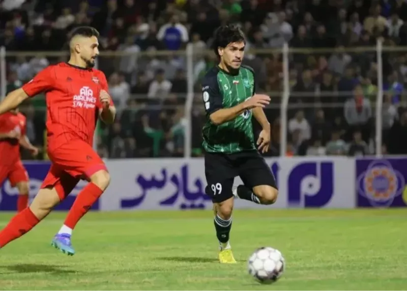 بازیکن جوان خیبر به یاد صابر کاظمی (عکس)