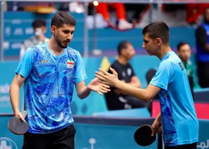 پسران پینگ پنگ ایران در یک قدمی فینال