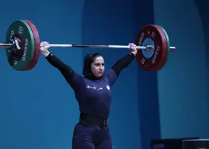 دبل برنزی ریحانه در وزنه برداری‌ زنان ریاض
