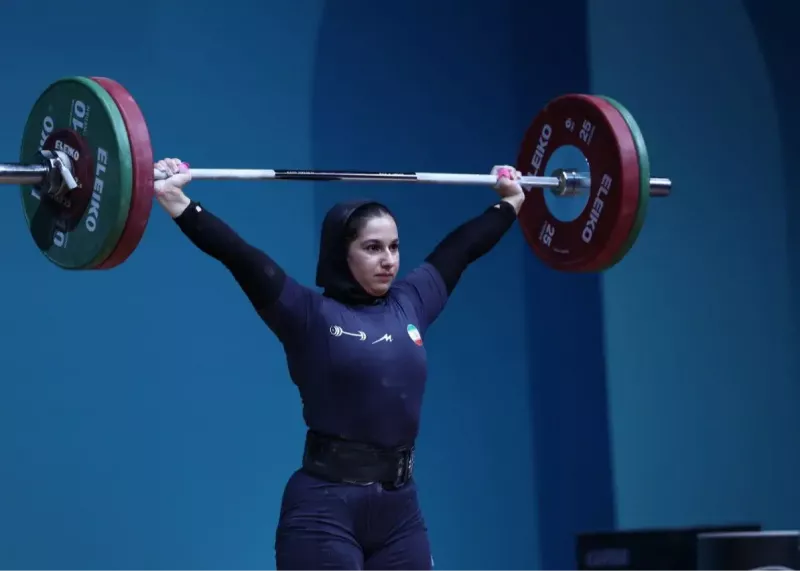 دبل برنزی ریحانه در وزنه برداری‌ زنان ریاض