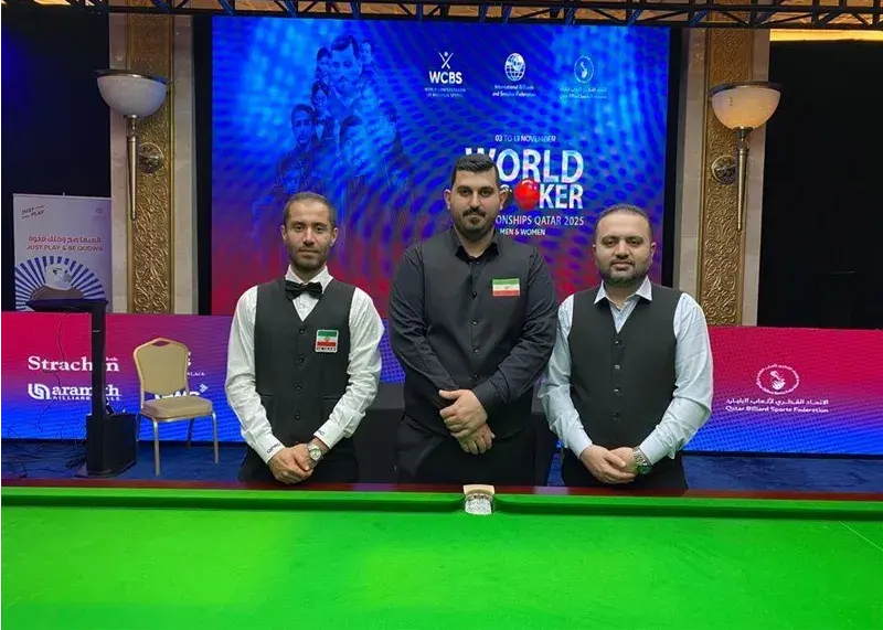 صعود سه اسنوکرباز ایرانی به مرحله حذفی جهانی