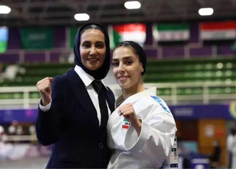 طلای سوم ایران در ریاض به نام دختر کاراته کا