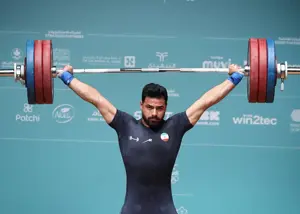 رکورددار وزنه برداری‌ دنیا در ریاض نقره ای شد