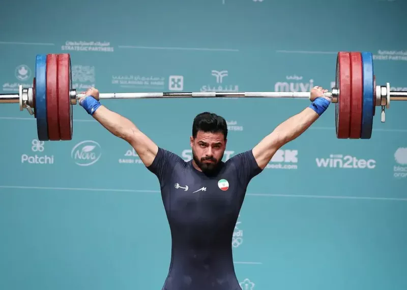 رکورددار وزنه برداری‌ دنیا در ریاض نقره ای شد