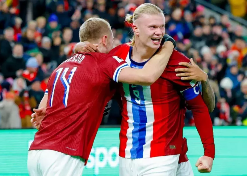 هالند و نروژ در یک میلی‌متری جام جهانی!