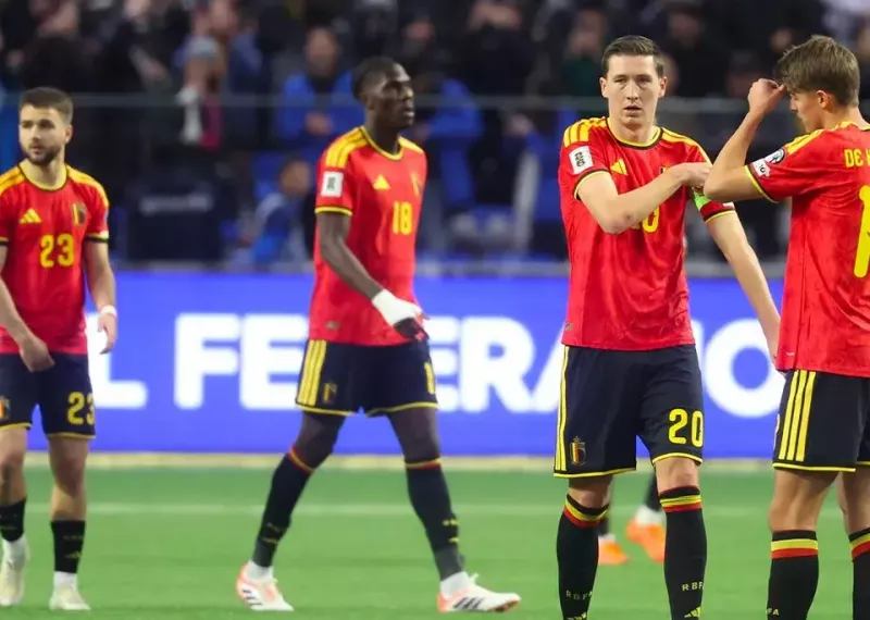 بلژیک ضعیف از پس قزاقستان 10 نفره هم برنیامد!