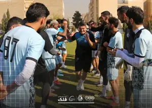 کیکمالی صورت وریا در تمرین استقلال