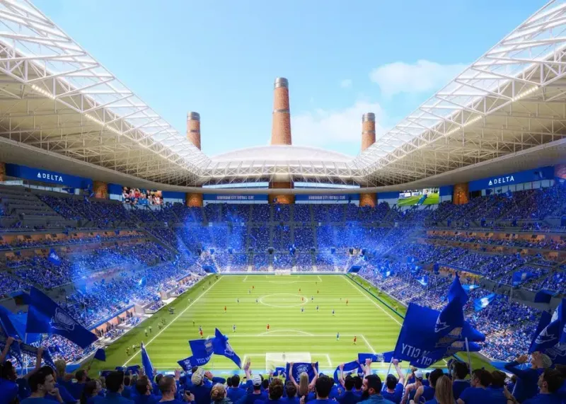 عجیب‌ترین استادیوم جهان با 12 دودکش!