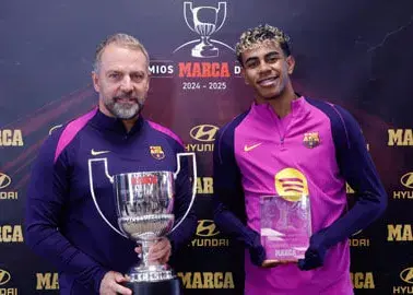 جایزه ویژه بهترین‌های فصل برای یامال و فلیک!