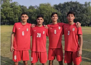 اولین تمرین تیم ملی نوجوانان در سرزمین گاندی